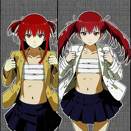 Illustration of Musujime awaki, toaru majutsu no index in the style of Hayashi kewi