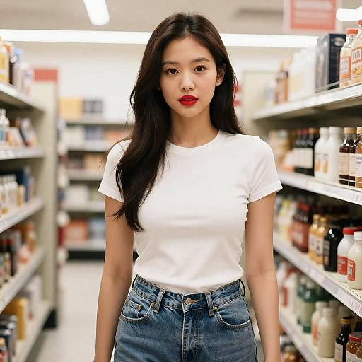 Photorealistic Portrait in Department Store