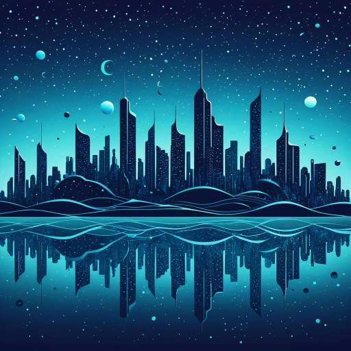 Futuristic Underwater Cityscape Illustration