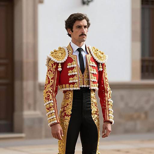 Handsome Matador in Elegant Costume Photo