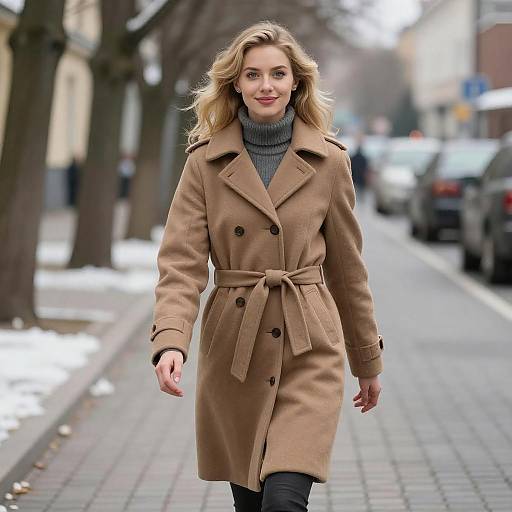 Realistic Photo of Russian Girl in Winter