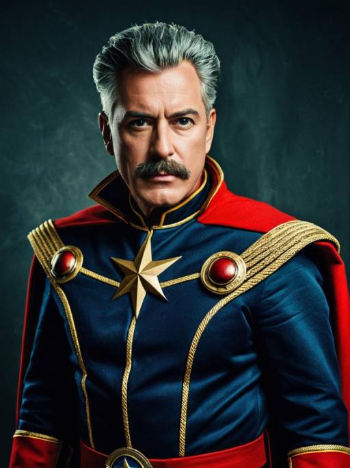 Man in Captain Chaos Costume