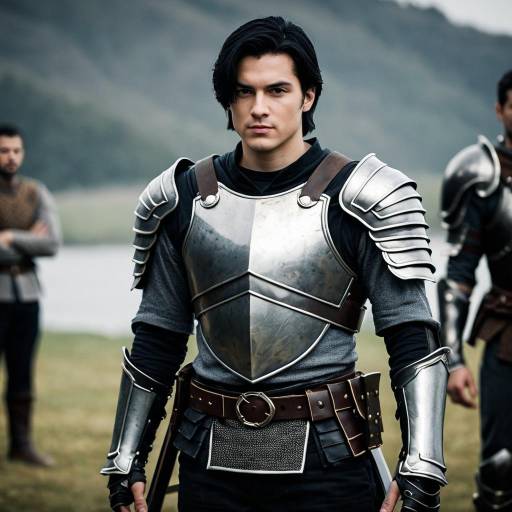 Male Character in Costume with Armor