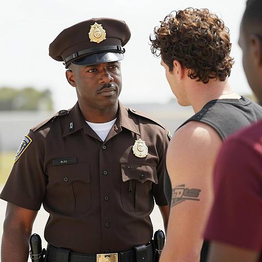 Intense Encounter: Two Men Outdoors