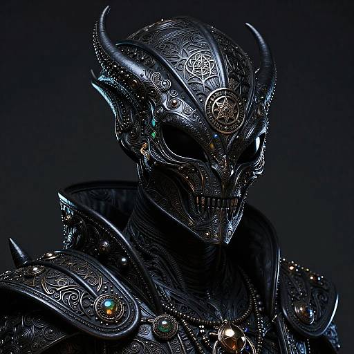 Ruthless Infernal General in Alien Mask