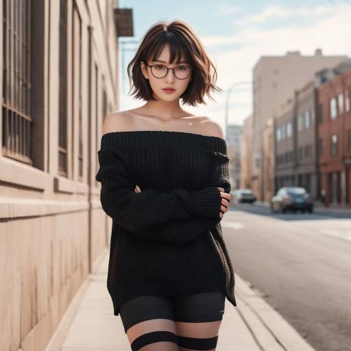 Anime Girl in Urban Setting