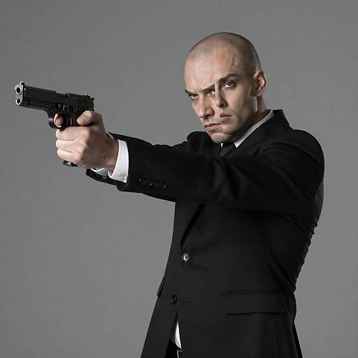 Dramatic Duality: Man and Woman Portrait