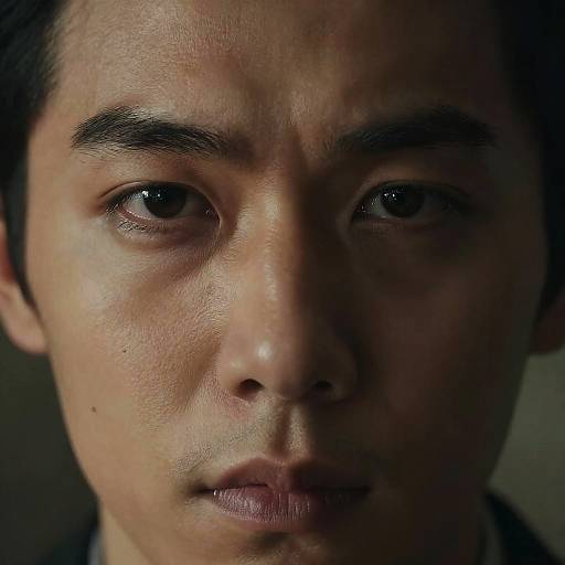 Mysterious Man with Deep-Set Eyes