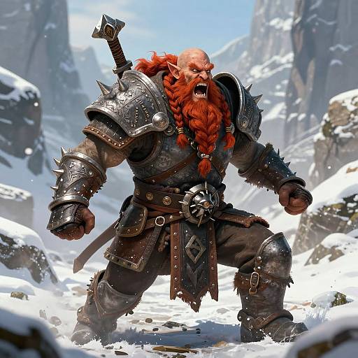 Fierce Dwarf Barbarian Avatar