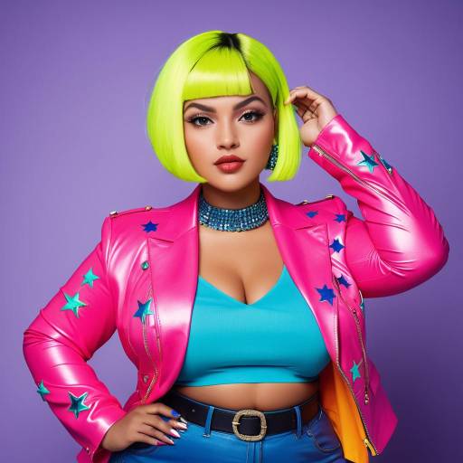 Eclectic Neon Glamour Photo Shoot