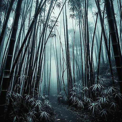 Mysterious Bamboo Forest Concept Art