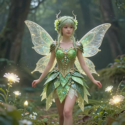 Enchanted Fairy in Mystical Forest