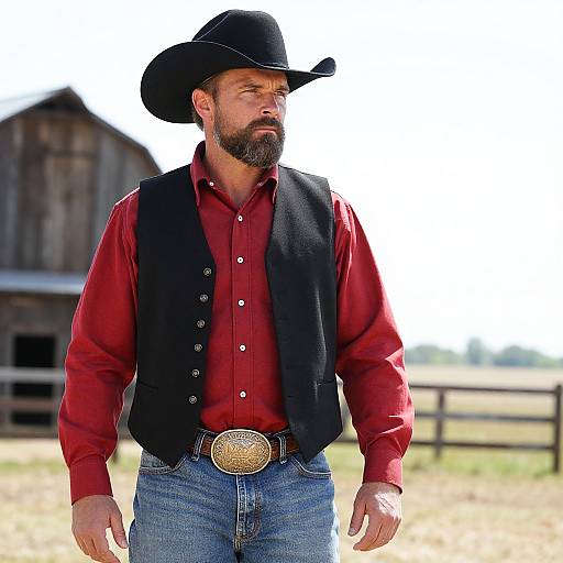 Classic Rugged Cowboy Portrait