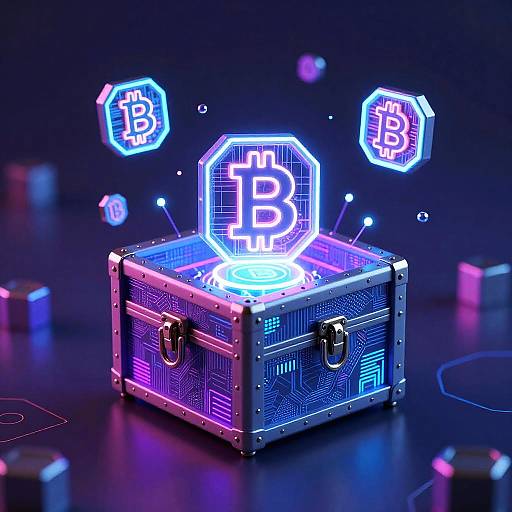 Neon Crypto Mystery Box Cyberpunk