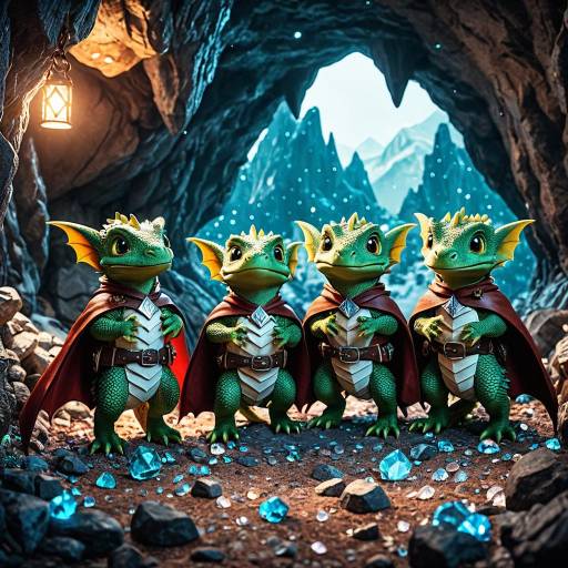 Enchanting Dragon Hatchlings in Crystal Cave
