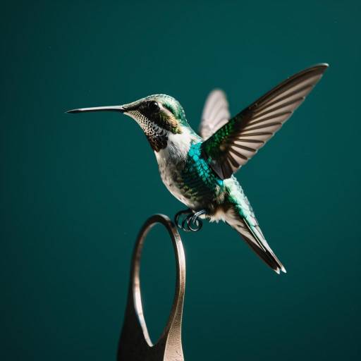 Realistic Hummingbird Sculpture Photography