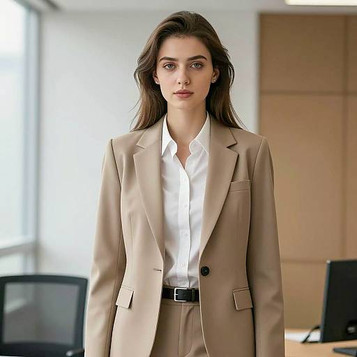 Modern Blazer Fashion Portrait in Office