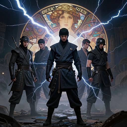 Young Arabic Ninja Character Concept