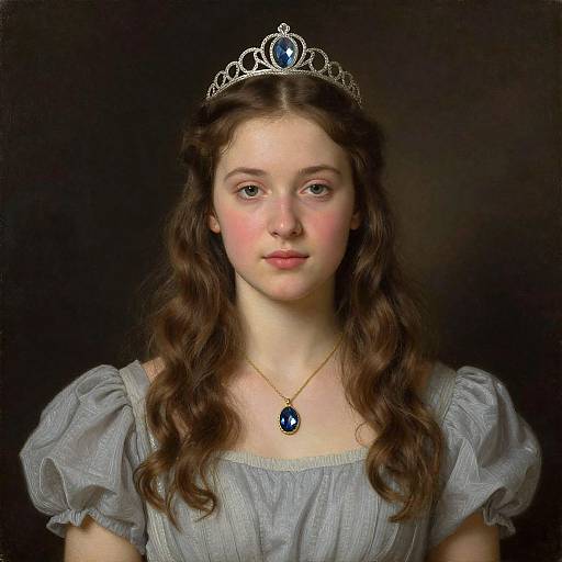 Classical Portrait of Young Woman