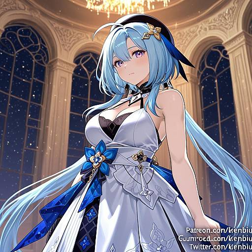 Illustration of Griseo, honkai (series) in the style of Kienbiu