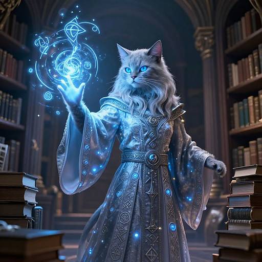 Tabaxy Mage Casting Luminous Spell