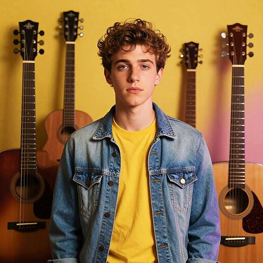 Vibrant Musical Portrait in Hyperrealism