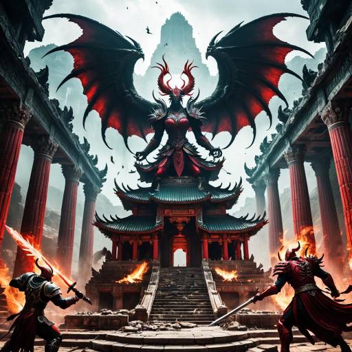 Epic Battle in Ruined Marble Temple