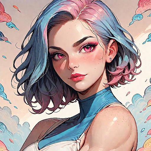 Strong Muscular Woman Standing Confidently