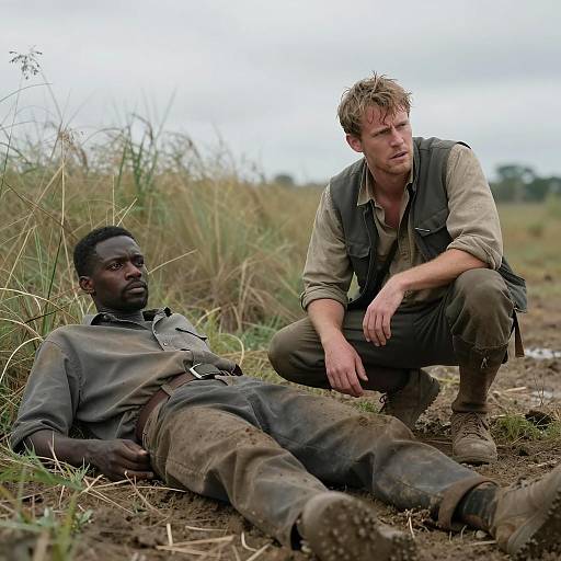 Contrasting Emotions in a Muddy Landscape