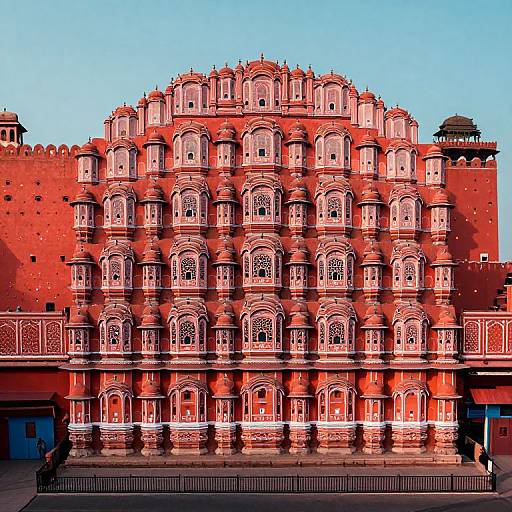 Cyberpunk Sumi-E Jaipur Panorama