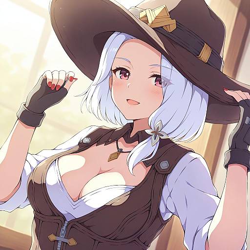 Illustration of Ashe (overwatch), overwatch in the style of Tyakomes