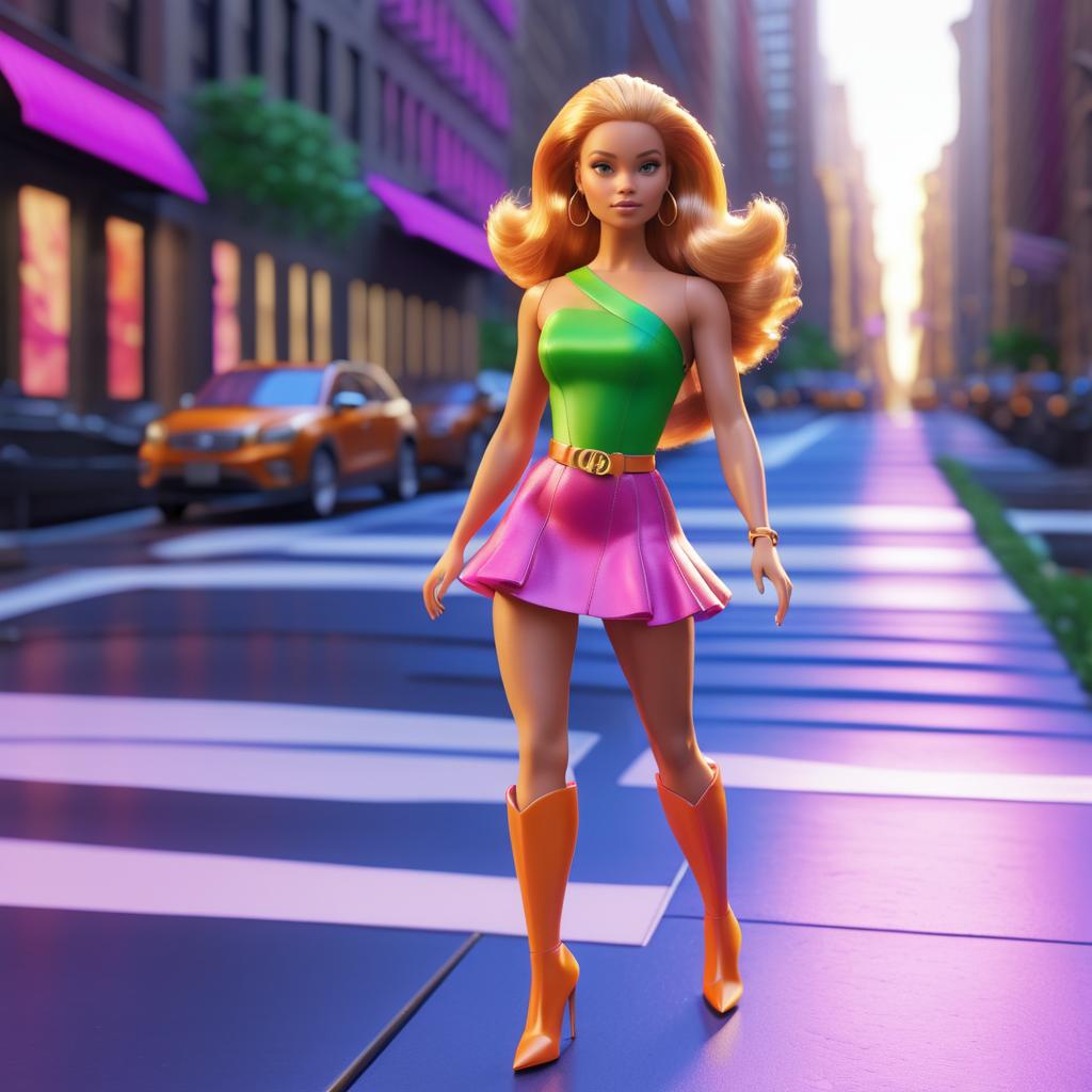 Barbie Superhero in Luxurious NYC