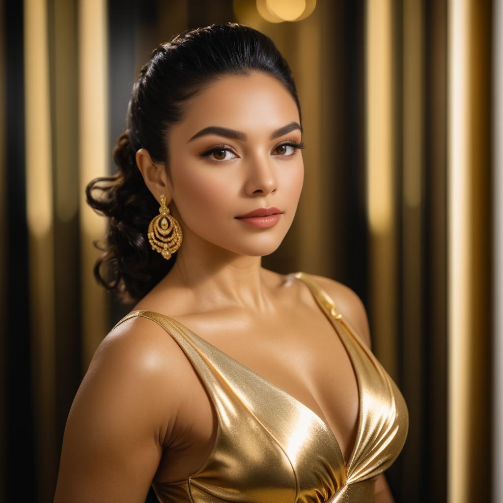 Elegant Portrait of a Latin Woman