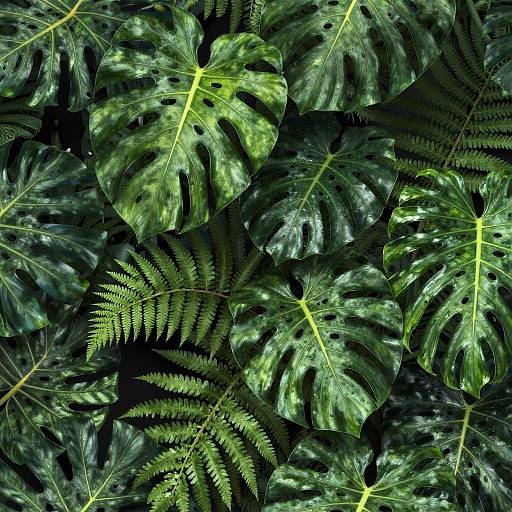 Tropical Jungle Foliage Pattern