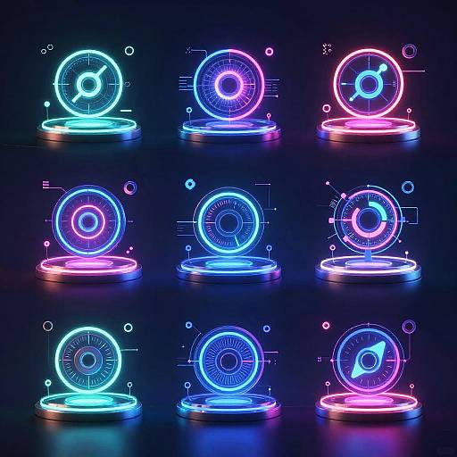 Futuristic Cyberpunk Tech Imagery