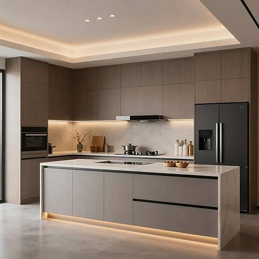 Modern Minimalist Kitchen Interior
