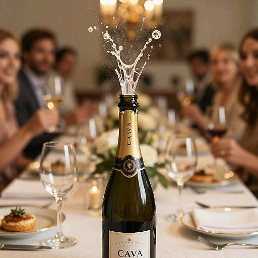 Cava Sparkling Wine Celebration Scene