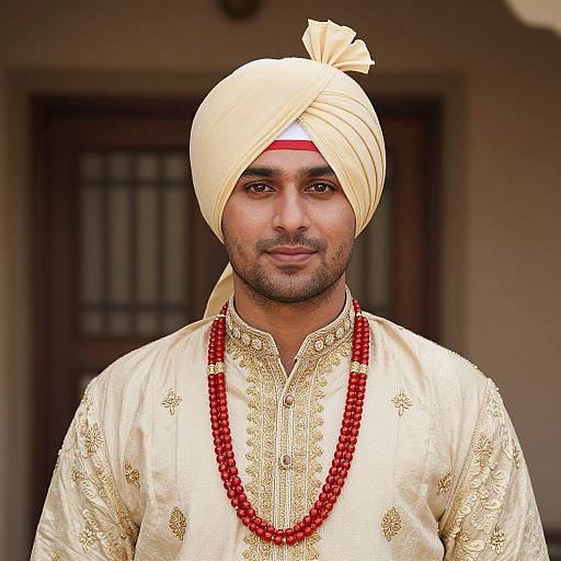 Man in Traditional Indian Attire
