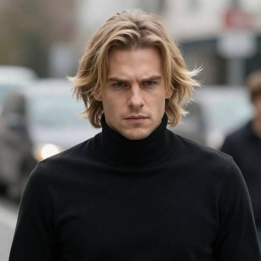 Intense Portrait of a White Man