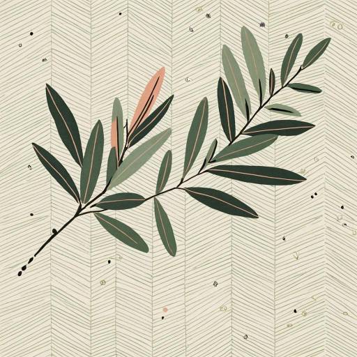 Minimalist Olive Branch Illustration