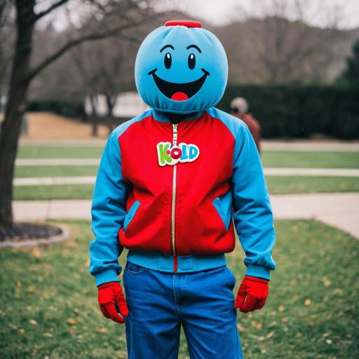Person Wearing Blue Kool Aid Man Costume Outdoors