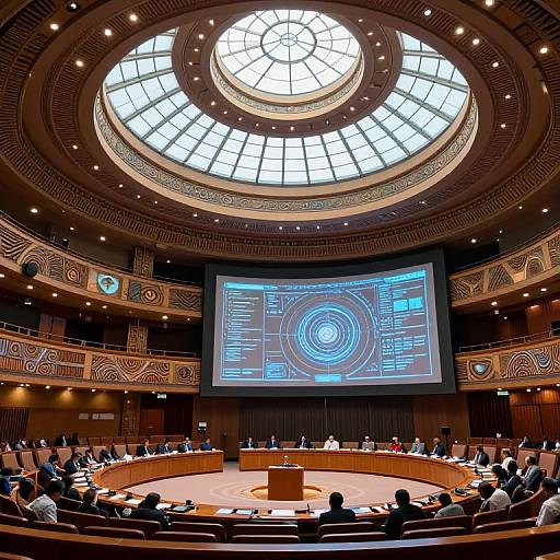 African-Inspired Interplanetary Senate Chamber