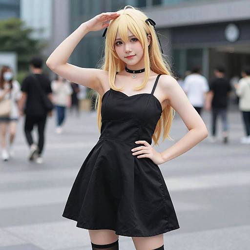 Misa Amane Black Dress Cosplay