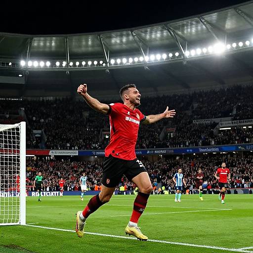 Dramatic Soccer Goal Celebration