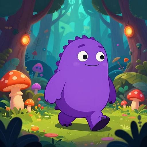 Grimmace in Enchanted Forest
