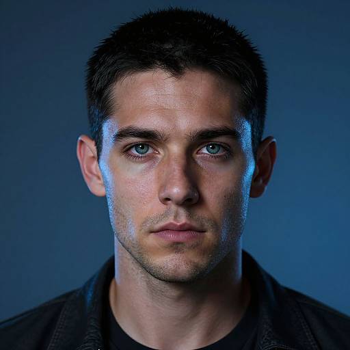 Blue-lit Hunter Character Concept