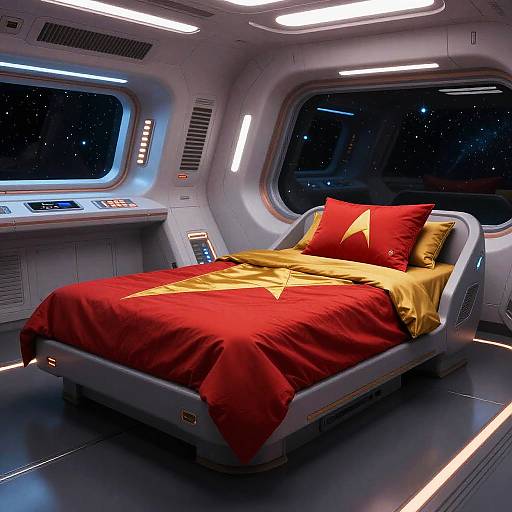 Futuristic Star Trek Starfleet Bed