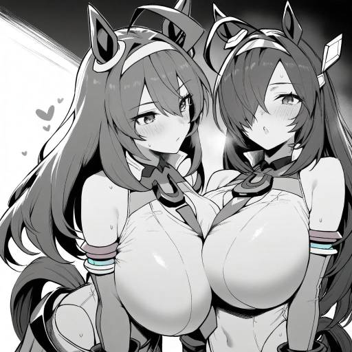 Anime Twin Girls with Animal Ears