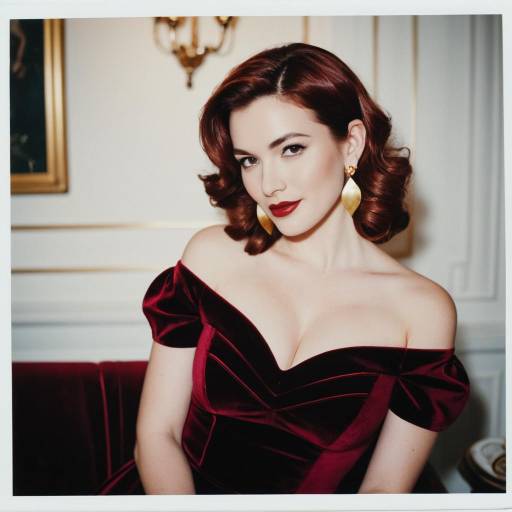 Elegant Rachel Love Cosplay in Burgundy Dress