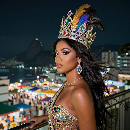 Brazilian Queen Over Rio Night Market